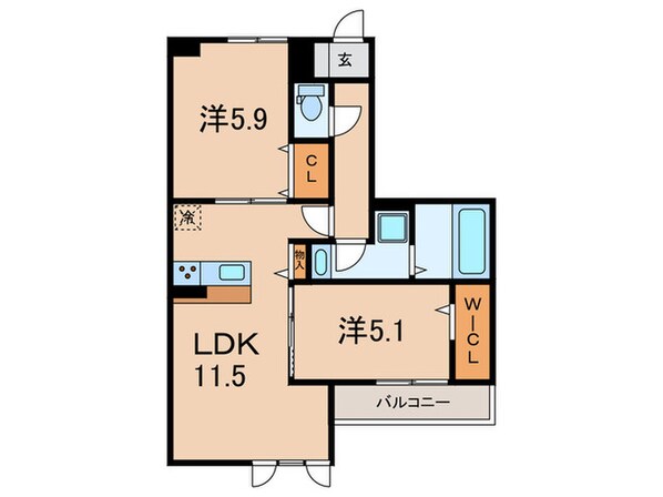 D-room 五反田の物件間取画像